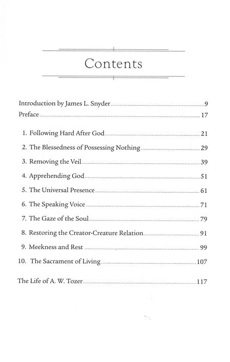 The Pursuit of God