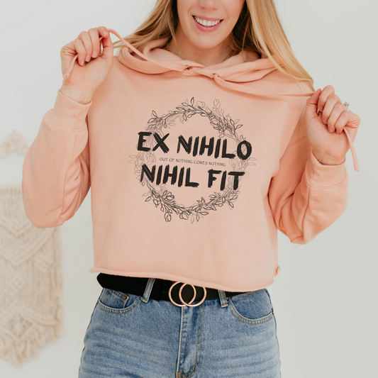 Ex Nihilo Nihil Fit | Crop Hoodie